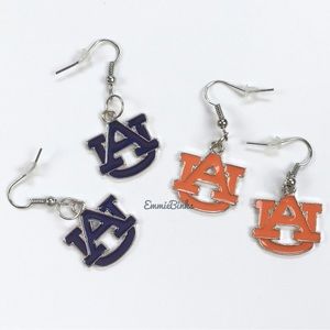 NWT Auburn Tigers Jewelry ~ Set of Auburn University Drop Dangle Earrings
